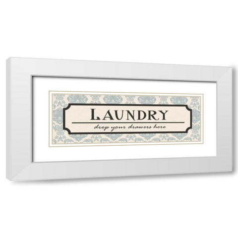Laundry Drawers White Modern Wood Framed Art Print with Double Matting by Harbick, N