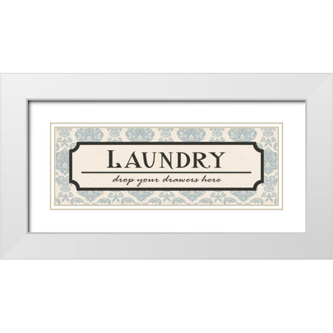 Laundry Drawers White Modern Wood Framed Art Print with Double Matting by Harbick, N