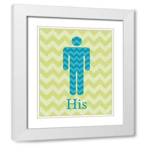 His White Modern Wood Framed Art Print with Double Matting by Harbick, N