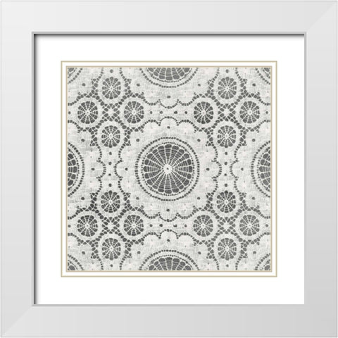 Elegance in Gray I White Modern Wood Framed Art Print with Double Matting by Harbick, N
