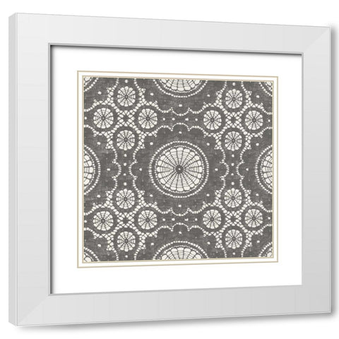 Elegance in Gray II White Modern Wood Framed Art Print with Double Matting by Harbick, N