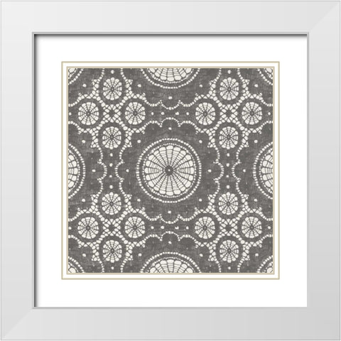 Elegance in Gray II White Modern Wood Framed Art Print with Double Matting by Harbick, N