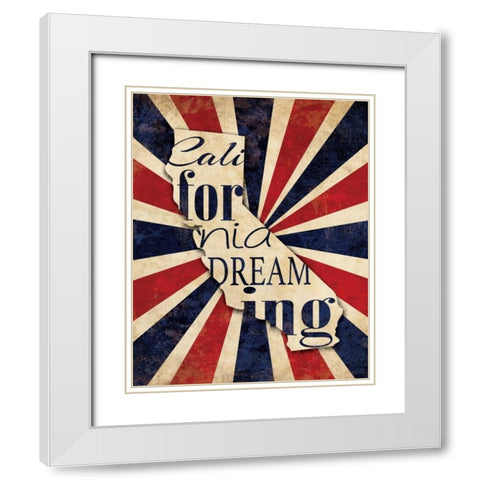 California Dreaming I White Modern Wood Framed Art Print with Double Matting by Harbick, N