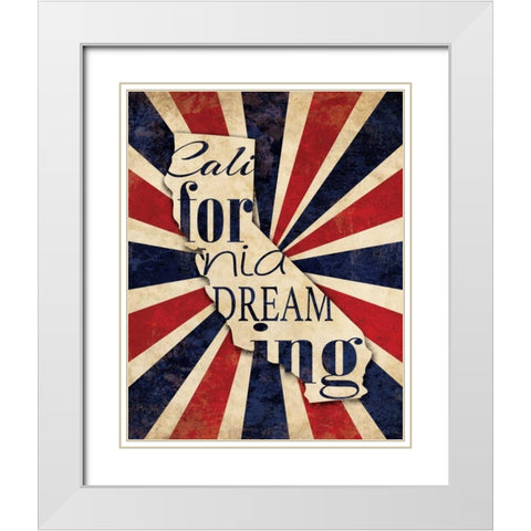 California Dreaming I White Modern Wood Framed Art Print with Double Matting by Harbick, N