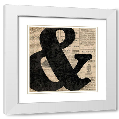 Ampersand White Modern Wood Framed Art Print with Double Matting by Harbick, N