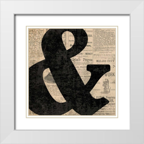 Ampersand White Modern Wood Framed Art Print with Double Matting by Harbick, N