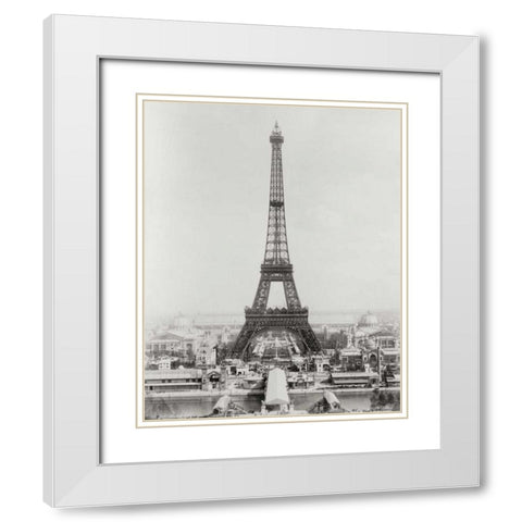 Vintage Paris VII White Modern Wood Framed Art Print with Double Matting by Harbick, N.