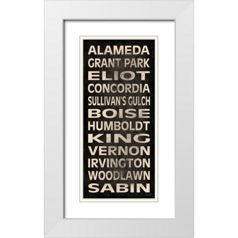 NE Portland White Modern Wood Framed Art Print with Double Matting by Harbick, N.