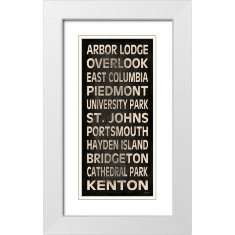 North Portland White Modern Wood Framed Art Print with Double Matting by Harbick, N.