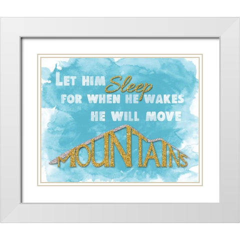 Let Him Sleep I White Modern Wood Framed Art Print with Double Matting by Harbick, N.