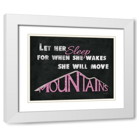 Let Her Sleep II White Modern Wood Framed Art Print with Double Matting by Harbick, N.