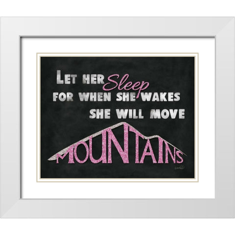 Let Her Sleep II White Modern Wood Framed Art Print with Double Matting by Harbick, N.