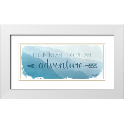 Adventure White Modern Wood Framed Art Print with Double Matting by Harbick, N.