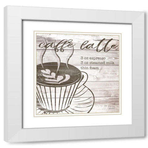 Farmhouse Latte White Modern Wood Framed Art Print with Double Matting by Harbick, N.