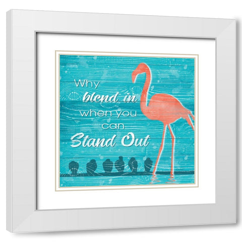Stand Out White Modern Wood Framed Art Print with Double Matting by Harbick, N.