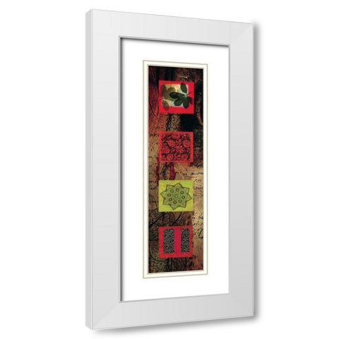 Citrus Jewel II White Modern Wood Framed Art Print with Double Matting by Hillard, Stephen