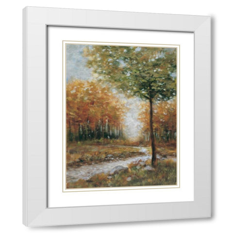 Country Retreat I White Modern Wood Framed Art Print with Double Matting by Lee, Scott