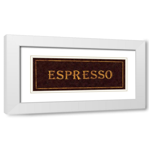 Espresso White Modern Wood Framed Art Print with Double Matting by Jones, Catherine