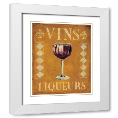 Cocktail Hour II White Modern Wood Framed Art Print with Double Matting by Jones, Catherine