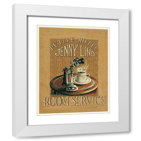 Hold All Calls IV White Modern Wood Framed Art Print with Double Matting by Jones, Catherine