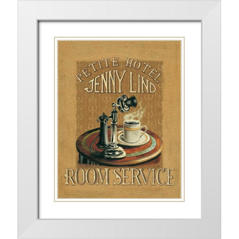 Hold All Calls IV White Modern Wood Framed Art Print with Double Matting by Jones, Catherine