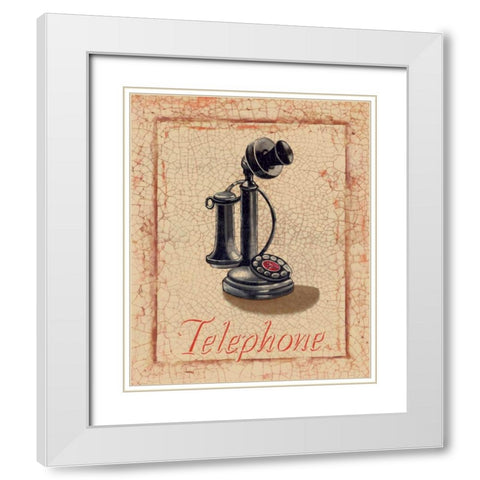 Nine to Five II White Modern Wood Framed Art Print with Double Matting by Jones, Catherine