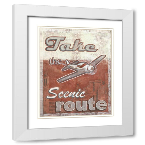 Scenic White Modern Wood Framed Art Print with Double Matting by Jones, Catherine