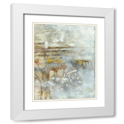 Granite Impressions II White Modern Wood Framed Art Print with Double Matting by Jones, Catherine