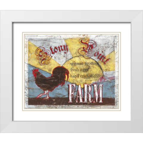 Stony Point Farm White Modern Wood Framed Art Print with Double Matting by Jones, Catherine