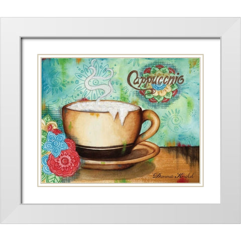 Spring Cappuccino White Modern Wood Framed Art Print with Double Matting by Knold, Donna