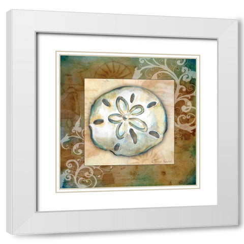 Nautical I White Modern Wood Framed Art Print with Double Matting by Knold, Donna