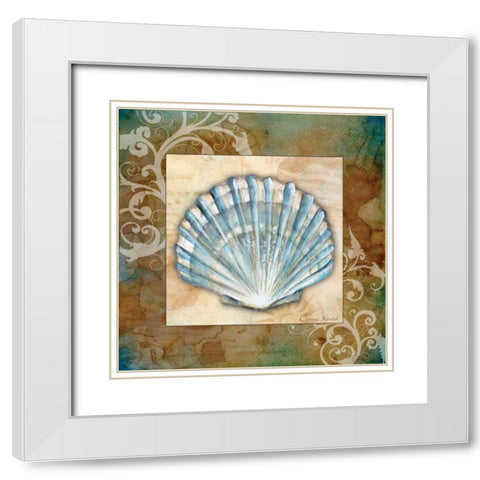 Nautical IV White Modern Wood Framed Art Print with Double Matting by Knold, Donna