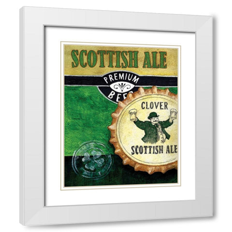 Scottish Ale White Modern Wood Framed Art Print with Double Matting by Knold, Donna