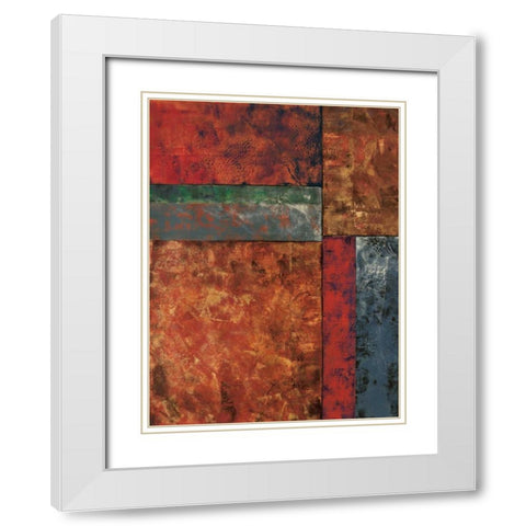 Moment in Space I White Modern Wood Framed Art Print with Double Matting by Kime, John