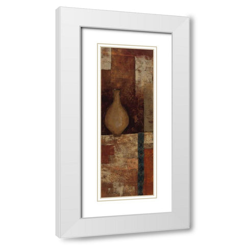 Autumn Solitude I White Modern Wood Framed Art Print with Double Matting by Kime, John