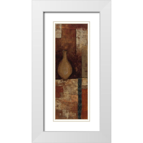 Autumn Solitude I White Modern Wood Framed Art Print with Double Matting by Kime, John