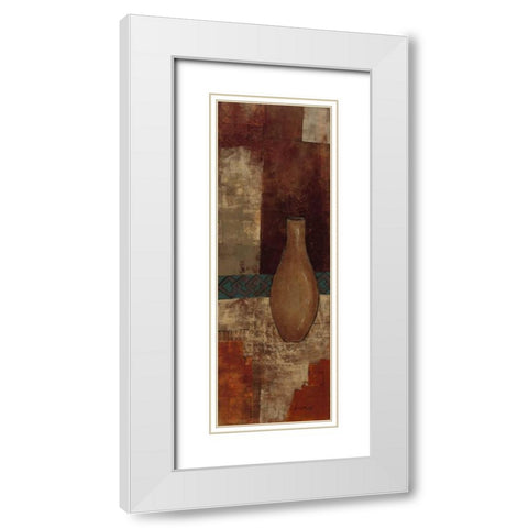 Autumn Solitude II White Modern Wood Framed Art Print with Double Matting by Kime, John