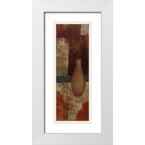 Autumn Solitude II White Modern Wood Framed Art Print with Double Matting by Kime, John