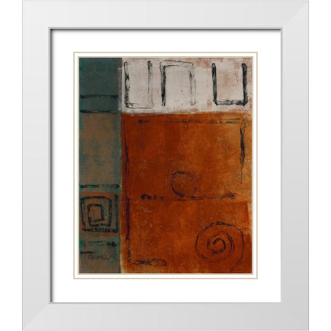 Urban Landscape II White Modern Wood Framed Art Print with Double Matting by Kime, John