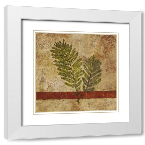 Nature Study I White Modern Wood Framed Art Print with Double Matting by Kime, John