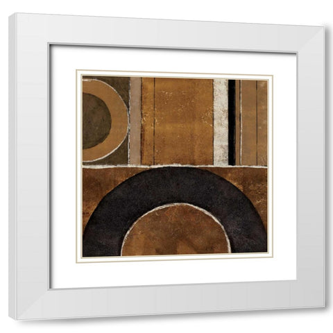 Loop to Loop I White Modern Wood Framed Art Print with Double Matting by Kime, John