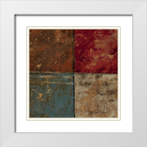 Building Blocks II White Modern Wood Framed Art Print with Double Matting by Kime, John