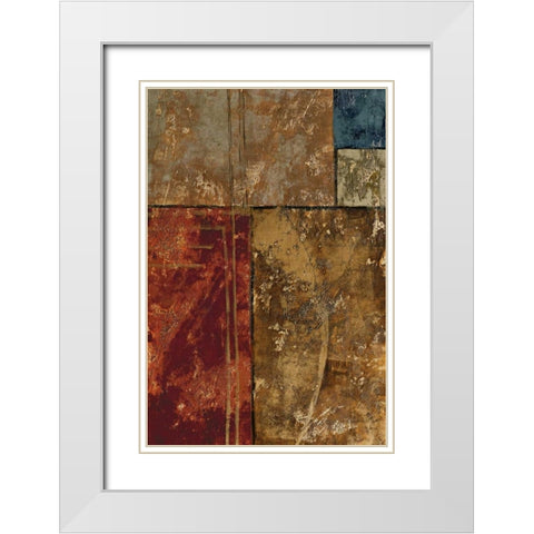 Organic Industries II White Modern Wood Framed Art Print with Double Matting by Kime, John