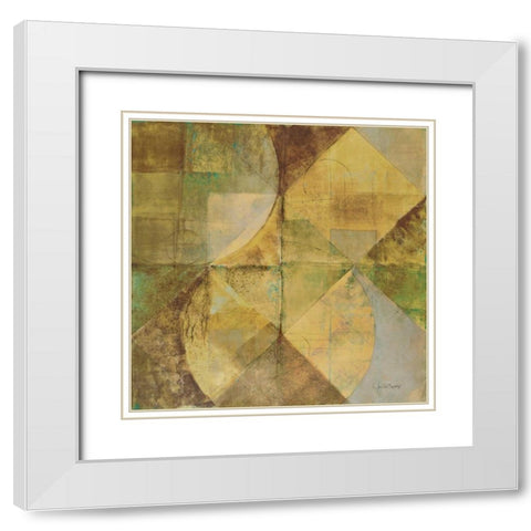 Boardwalk I White Modern Wood Framed Art Print with Double Matting by Kime, John