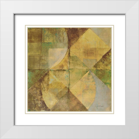 Boardwalk I White Modern Wood Framed Art Print with Double Matting by Kime, John