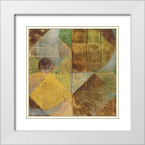 Boardwalk II White Modern Wood Framed Art Print with Double Matting by Kime, John