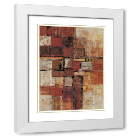 Urban Walk I White Modern Wood Framed Art Print with Double Matting by Kime, John