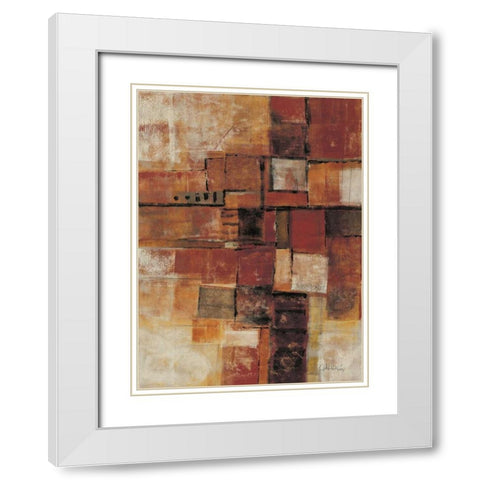 Urban Walk II White Modern Wood Framed Art Print with Double Matting by Kime, John