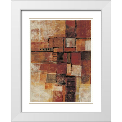 Urban Walk II White Modern Wood Framed Art Print with Double Matting by Kime, John