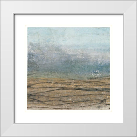 Newport Afternoon I White Modern Wood Framed Art Print with Double Matting by Kime, John